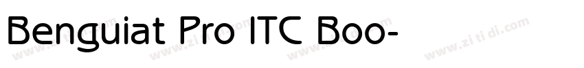 Benguiat Pro ITC Boo字体转换